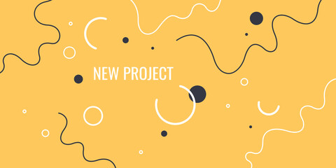 Modern backgrounds with abstract elements and dynamic shapes. Compositions of colored spots. Vector illustration.