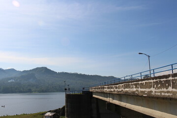 bridge over reservoir
