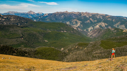 Hiking in complete solitude, Montana