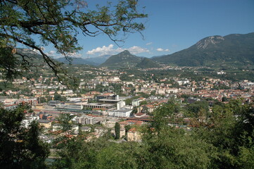 Fototapeta na wymiar View of Trento; Italy; Dolomites