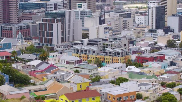 The City of Cape Town, South Africa is one of the most picturesque cities in the world. Time lapse. Aerial view.