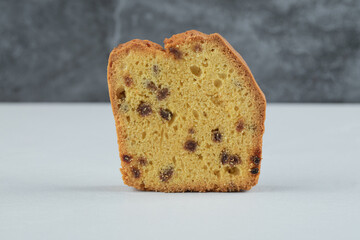 Sultana pie slices isolated on a white background
