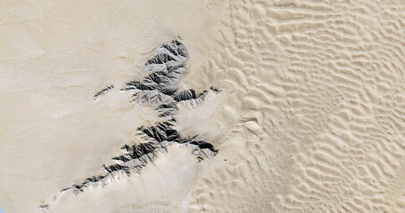 crossing the Rio Bravo,  United States, abstract photography of relief drawings in  fields in the...