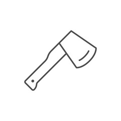 Garden axe line outline icon
