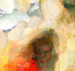 Painting on canvas. Abstract background