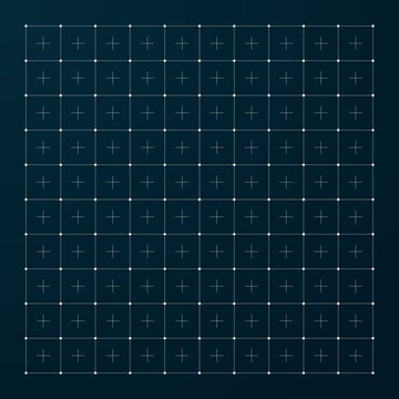 HUD grid modern interface. Grid for futuristic interface. Vector illustration