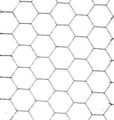 Rough, irregular texture composed of monochrome geometric elements. Overlay distressed grunge background. Abstract vector illustration. Isolated on white background. EPS10