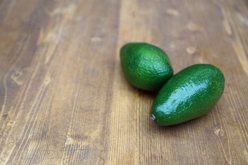 avocado on wooden background