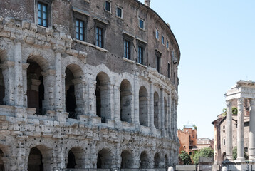 Fototapeta premium Side view of Rome Colosseum 