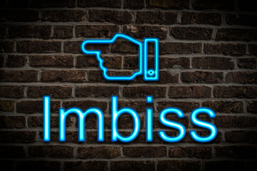 Leuchtreklame Imbiss