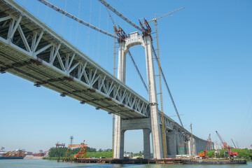 Fototapeta na wymiar Wufengshan Yangtze River Bridge