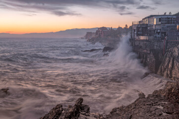Promenade of Nervi, on the east coast of Genoa