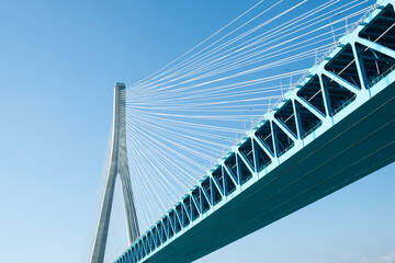Fototapeta na wymiar The Shanghai-Suzhou-Nantong Yangtze River Bridge in China