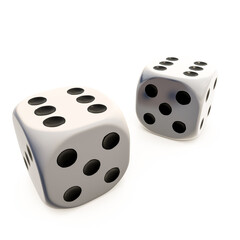 dice isolated on white background