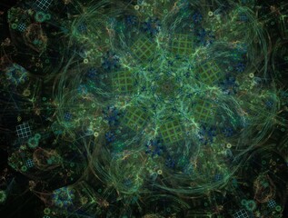 Imaginatory fractal background Image