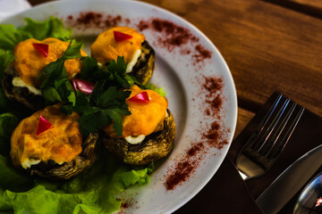 fried stuffed mushrooms