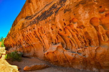 Eroded landscape, Arches National Park, Moab, Utah, US