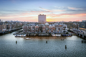 Fototapeta premium Amsterdam Sunset