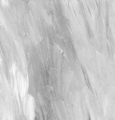 Abstract white background texture. Light monochrome backdrop. Black and white minimalist art. Brush strokes on paper.