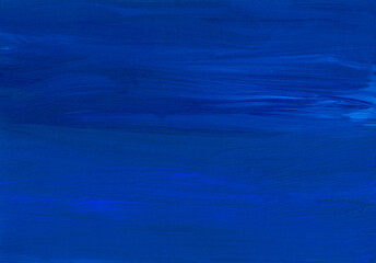 Obraz premium Abstract dark blue background. Deep azure color backdrop. Contemporary art.