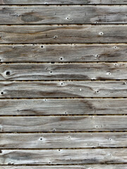 Horizontal planks wooden aged texture. Rustic grunge material