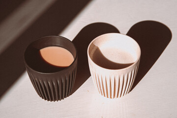 Coffee with Milk in the morning