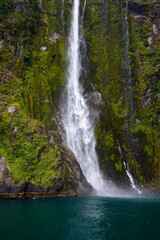 Milford Sound boat cruise - Stirling Falls, New Zealand