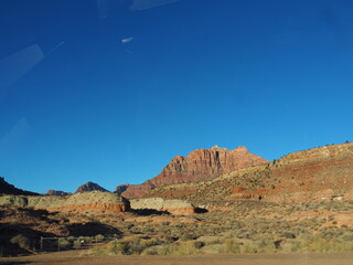 Fototapeta premium Utah Rocky Terrain Near Zion National Park