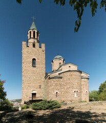 Fototapeta na wymiar church on the highest point of the Tsarevets fortress in the town of Veliko Tarnovo in central Bulgaria
