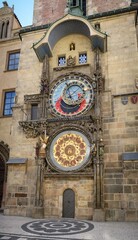 Old Town Astronomical Clock on Old Town Square in Prague Czech Republic