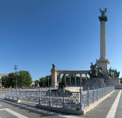 Fototapeta na wymiar Heroes' Square in Budapest, Hungary