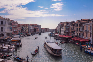 Venice canal and boat