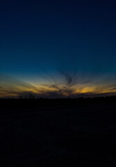 sunset in the mountains