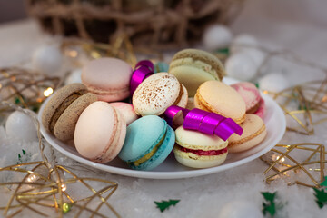macaroons on a plate