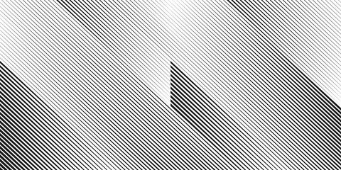 Opart abstract background with diagonal lines. Stylish monochrome striped texture. Modern vector design element. - obrazy, fototapety, plakaty