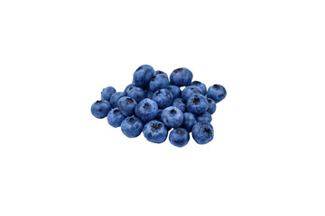 Heap of blueberry isolated on white background