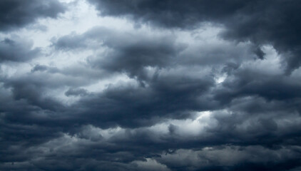 Heavy clouds before the storm.