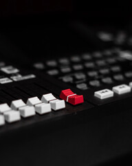 keyboard with buttons