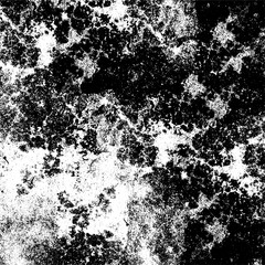 Grunge background black and white. Texture of chips, cracks, scratches, scuffs, dust, dirt. Dark monochrome surface. Old vintage vector pattern