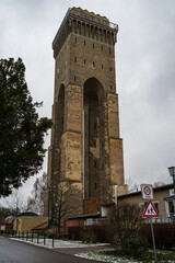Fototapeta na wymiar Water tower Finow (formerly Hindenburgturm), Eberswalde, Brandenburg. Germany.