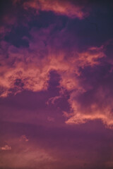Fototapeta premium sunset in the sky