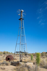 old windmill in the desert
