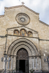 Fototapeta na wymiar Baroque church Church of Saint Francis Xavier (Chiesa di San Francesco Saverio, 1685) in Palermo. Church located in quarter of the Albergaria - in historic centre of Palermo. Palermo, Sicily, Italy.