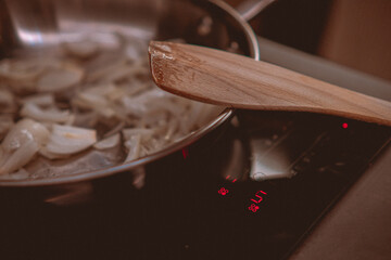 Cooking fajitas at home