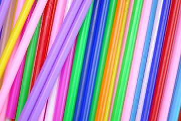 Obraz premium background of colorful straws