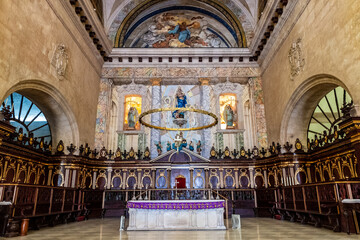 Colonial cathedral altar in Old Havana, Cuba