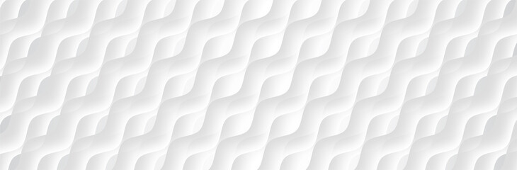 White Gray background. Wave pattern. Smooth lines. Soft presentation backdrop. Vector illustration