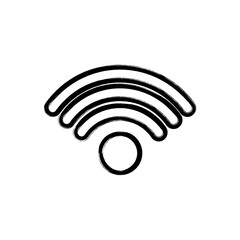 Wi Fi icon, flat design template, vector illustration