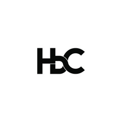 hbc letter original monogram logo design