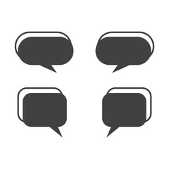 Speech bubbles vector set